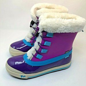 Merrell Spruzzi Kids Waterproof Size US 7M / EU 38 Purple Blue Warm Boots NEW!